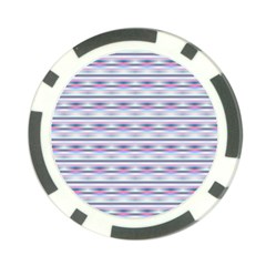 Pastel Lines, Bars Pattern, Pink, Light Blue, Purple Colors Poker Chip Card Guard by Casemiro