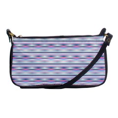 Pastel Lines, Bars Pattern, Pink, Light Blue, Purple Colors Shoulder Clutch Bag by Casemiro