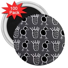 Njhb Vectorized 3  Magnets (100 Pack) by CHPALTD