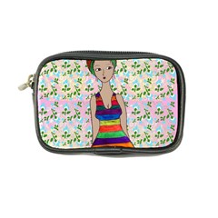 Tan Swimmer Flowerwall Coin Purse by snowwhitegirl