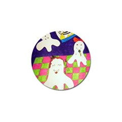 Circus Ghosts Sing Golf Ball Marker