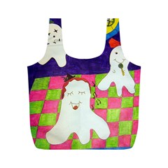 Circus Ghosts Sing Full Print Recycle Bag (m) by snowwhitegirl