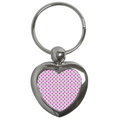 Headphones Girl Pink Key Chain (heart) by snowwhitegirl