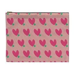 Hearts Cosmetic Bag (xl) by tousmignonne25