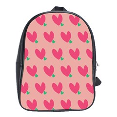 Hearts School Bag (large) by tousmignonne25