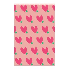 Hearts Shower Curtain 48  X 72  (small)  by tousmignonne25