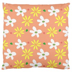 Beige Flowers W No Red Flower Standard Flano Cushion Case (two Sides) by tousmignonne25