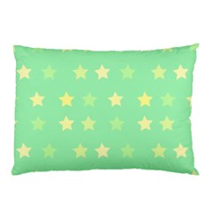 Stars Green Pillow Case by tousmignonne25