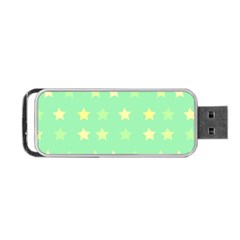 Stars Green Portable Usb Flash (one Side) by tousmignonne25