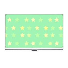 Stars Green Business Card Holder by tousmignonne25