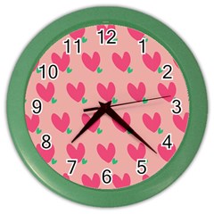 Hearts Color Wall Clock by tousmignonne25