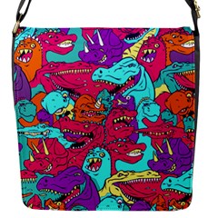 Dinos Flap Closure Messenger Bag (s) by Sobalvarro