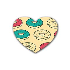 Donuts Rubber Coaster (heart)  by Sobalvarro