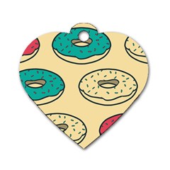 Donuts Dog Tag Heart (one Side) by Sobalvarro