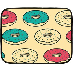 Donuts Double Sided Fleece Blanket (mini)  by Sobalvarro