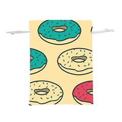 Donuts Lightweight Drawstring Pouch (l) by Sobalvarro