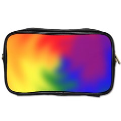 Rainbow Colors Lgbt Pride Abstract Art Toiletries Bag (one Side) by yoursparklingshop