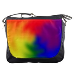 Rainbow Colors Lgbt Pride Abstract Art Messenger Bag by yoursparklingshop