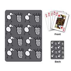 Grey Base, B&w Chpa Pattern Design Playing Cards Single Design (rectangle) by CHPALTD