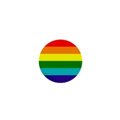 Original 8 Stripes Lgbt Pride Rainbow Flag 1  Mini Magnets by yoursparklingshop