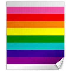 Original 8 Stripes Lgbt Pride Rainbow Flag Canvas 20  X 24  by yoursparklingshop