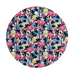Beautiful floral pattern Round Ornament (Two Sides)