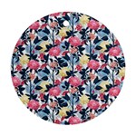 Beautiful floral pattern Round Ornament (Two Sides) Front