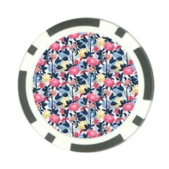 Beautiful floral pattern Poker Chip Card Guard (10 pack)