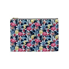 Beautiful Floral Pattern Cosmetic Bag (medium)