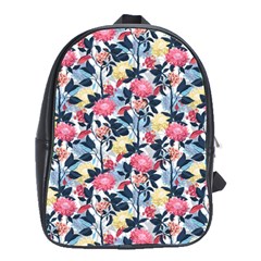 Beautiful floral pattern School Bag (Large)