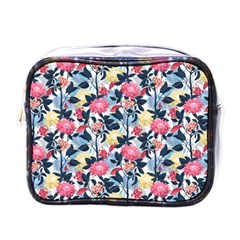 Beautiful floral pattern Mini Toiletries Bag (One Side)