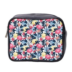 Beautiful floral pattern Mini Toiletries Bag (Two Sides)