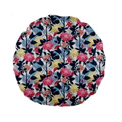 Beautiful floral pattern Standard 15  Premium Round Cushions