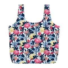 Beautiful floral pattern Full Print Recycle Bag (L)