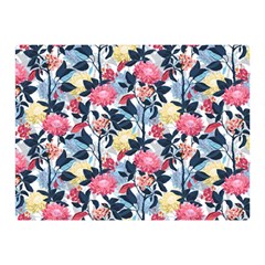 Beautiful floral pattern Double Sided Flano Blanket (Mini) 