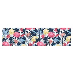 Beautiful floral pattern Satin Scarf (Oblong)