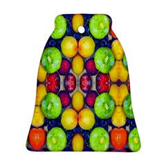 Fruits And Vegetables Pattern Ornament (bell) by dflcprintsclothing