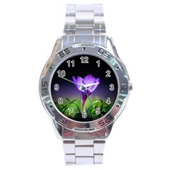 Floral Nature Stainless Steel Analogue Watch by Sparkle