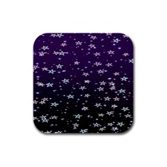 Stars Rubber Square Coaster (4 Pack)  by Sparkle