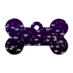 Stars Dog Tag Bone (one Side) by Sparkle