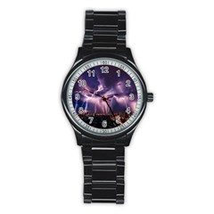 Spark Stainless Steel Round Watch by Sparkle