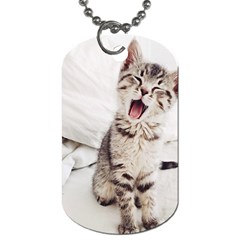 Laughing Kitten Dog Tag (two Sides) by Sparkle