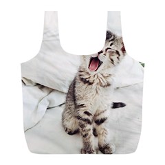 Laughing Kitten Full Print Recycle Bag (l)