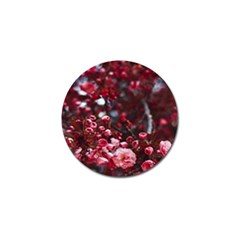 Red Floral Golf Ball Marker (4 Pack)