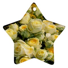 Yellow Roses Ornament (star) by Sparkle