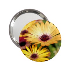 Yellow Flowers 2.25  Handbag Mirrors