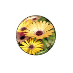 Yellow Flowers Hat Clip Ball Marker (4 pack)