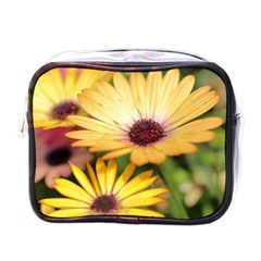 Yellow Flowers Mini Toiletries Bag (One Side)