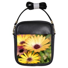 Yellow Flowers Girls Sling Bag