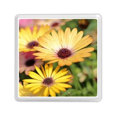 Yellow Flowers Memory Card Reader (Square)